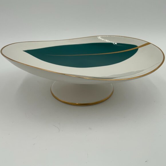 RARE Kokura Ware MCM/Mid Century Modern Retro Biomorphic Tray on Pedestal Japan - Picture 4 of 8